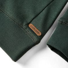 Vidaxl Otroški pulover temno zelen 92