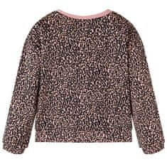 Vidaxl Otroški pulover srednje roza 116