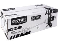 Extol Premium Gradbeni mešalnik, dvostopenjski, 1600W MX 1600 DP