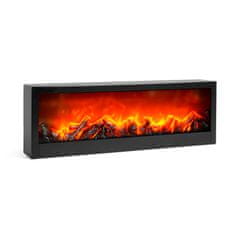 bewello Dekorativni kamin z LED efektom plamena na baterije ali USB 60 x 10 x 20cm