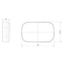 UltraTech LED ovalna svetilka IP54 15W 1200lm 4000K