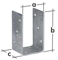 STREFA Stolpec noge 100, PSO 100, 101x120x5 vroče potopljen cink / paket 1 kos