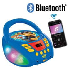 Lexibook Svetleči Bluetooth CD predvajalnik Tačke na patrulji
