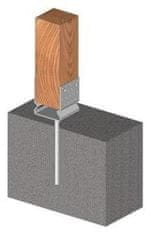 STREFA Sidrna noga za beton 14-04/100x120 cink bela / pakiranje 1 kos