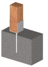 STREFA Sidrna noga za beton 14-02/100x120 cink bela / pakiranje 1 kos