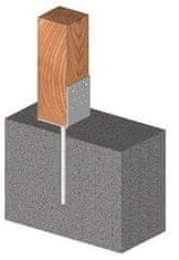 STREFA Sidrna noga za beton 14-03/120x100 cink bela / paket 1 kos