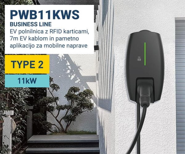 Platinet PWB11KWS - napredna EV wallbox polnilnica!