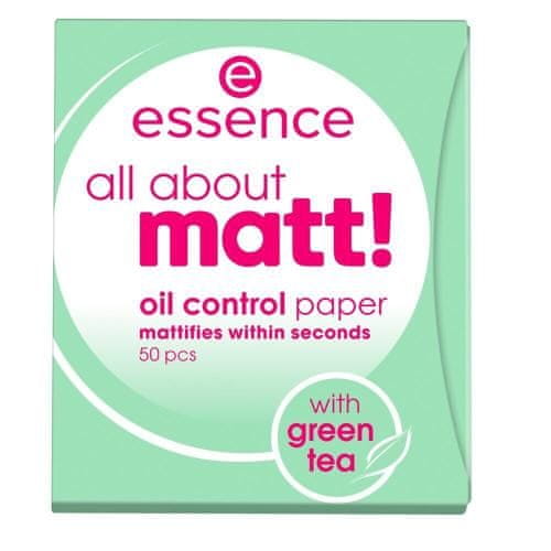 Essence All About Matt! Oil Control Paper matirni papirčki za obraz 50 kos