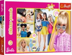 Trefl Bleščeča sestavljanka Barbie 100 kosov