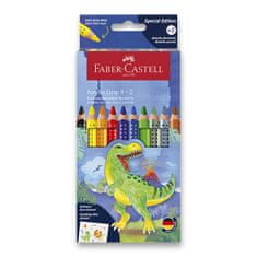 Faber-Castell Colour Grip Jumbo dinozavrske barvice 10 barv