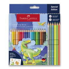 Faber-Castell Colour Grip Set dinozavrskih barvic, 24 kosov