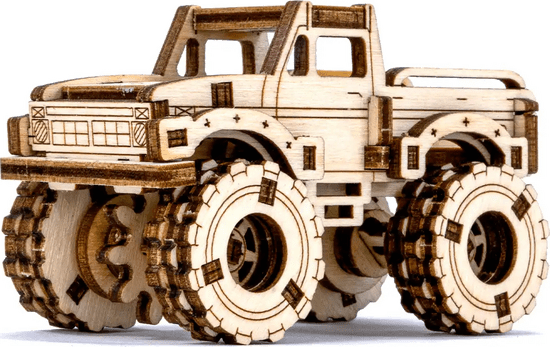 Wooden city 3D sestavljanka Superfast Monster Truck 4