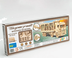 Wooden city 3D sestavljanka Superfast Car Carrier Truck