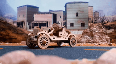 Wooden city 3D sestavljanka Superfast Retro Ride 2