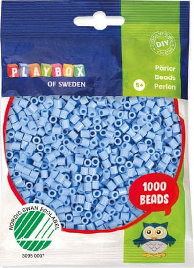 PLAYBOX Pastelne kroglice za likanje - modre 1000 kosov