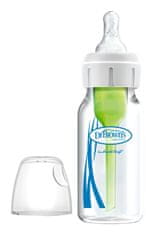 DR.BROWN'S Baby Bottle Možnosti+ Steklo Anti-colic 120ml - 1 kos (SB41001-P4)