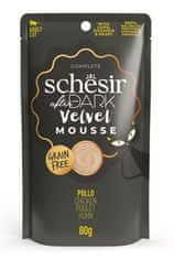 Schesir Cat pocket After Dark Velvet Mousse piščanec 80g