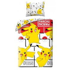 Halantex Vključeno platno Pokémon Pikachu Happy Cotton, 140/200, 70/90 cm