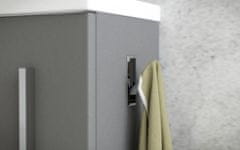 TBoss Kopalniška omarica z umivalnikom Lux 50 cm, siva mat