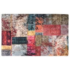 Vidaxl Pralna preproga Patchwork 160x230 cm večbarvna protizdrsna