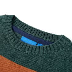 Vidaxl Otroški pulover pleten večbarven 92