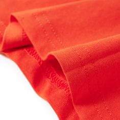 Vidaxl Otroška majica z dolgimi rokavi potisk gola za nogomet živo oranžna 92