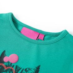 Vidaxl Otroška majica z dolgimi rokavi svetlo zelena 104