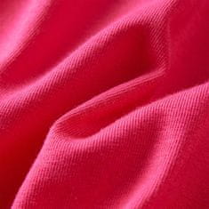 Vidaxl Otroška majica z dolgimi rokavi živo roza 116