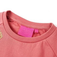 Vidaxl Otroški pulover starinsko roza 128
