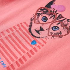 Vidaxl Otroška majica z dolgimi rokavi roza 104
