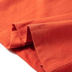 Vidaxl Otroška majica z dolgimi rokavi oranžna 140