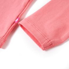 Vidaxl Otroška majica z dolgimi rokavi roza 116