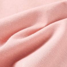 Vidaxl Otroška majica z dolgimi rokavi svetlo roza 116