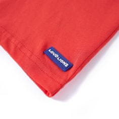Vidaxl Otroška majica s kratkimi rokavi rdeča 92