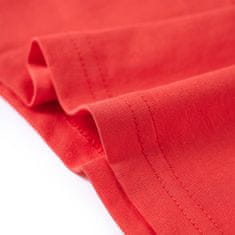 Vidaxl Otroška majica s kratkimi rokavi rdeča 104