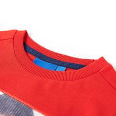 Vidaxl Otroška majica z dolgimi rokavi rdeča 128