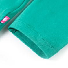 Vidaxl Otroška majica z dolgimi rokavi svetlo zelena 140