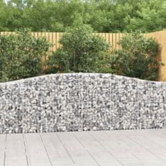 Vidaxl Obokane gabion košare 10 kosov 400x30x80/100 cm cinkano železo