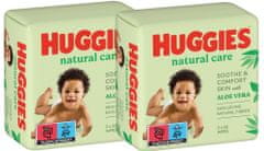 Huggies robčki PACK 2 x Natural Care Triplo, 2x 168 kosov