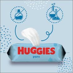 Huggies robčki PACK 2x Pure Triplo 2x, 168 kosov