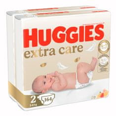 Huggies mesečno pakiranje Extra Care Newborn št. 2 - 164 kos