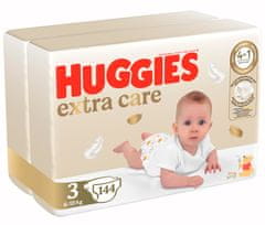 Huggies Extra Care mesečni paket št. 3 - 144 kos