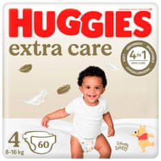 Huggies Extra Care št.4, 60 kosov