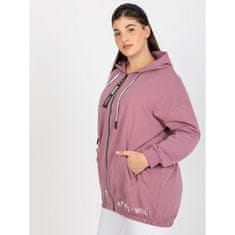 RELEVANCE Ženski pulover velike velikosti s kapuco ARISTA roza RV-BL-8302.78_391509 Univerzalni