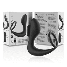 BLACK&SILVER STIMULATOR PROSTATE Black & Silver Remote Control