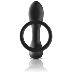 BLACK&SILVER STIMULATOR PROSTATE Black & Silver Remote Control