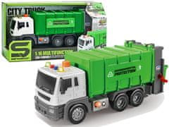 shumee Garbage Truck Friction Drive Sound Effects Green 1:16 Razvrščanje