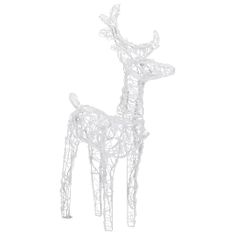 Vidaxl Božični severni jeleni 6 kosov hladno beli 240 LED akril