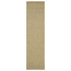 Vidaxl Preproga naravni sisal 66x250 cm zelena