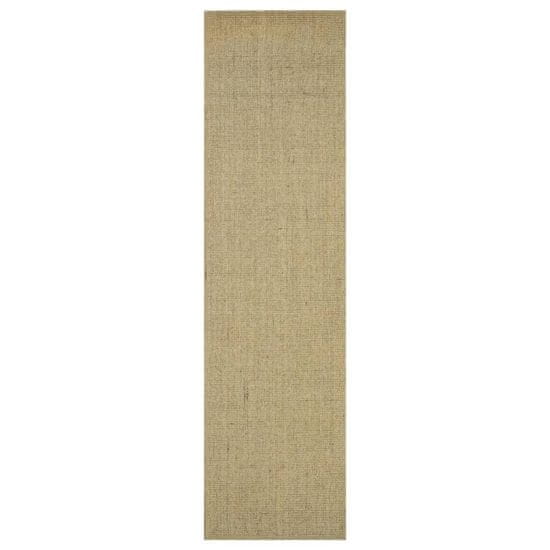 Vidaxl Preproga naravni sisal 66x250 cm zelena